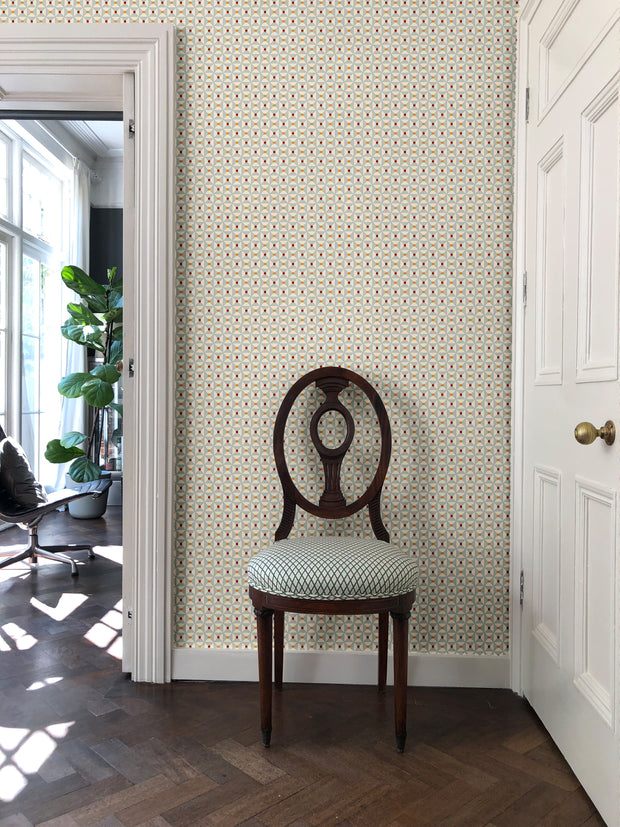 Nostalgic Blue Broken Dishes Wallpaper – 10m Nonwoven Roll