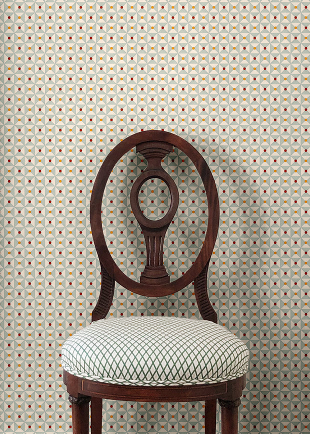 Nostalgic Blue Broken Dishes Wallpaper – 10m Nonwoven Roll