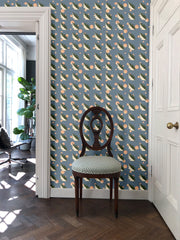 Blissful Blue Faerie Wallpaper – Nonwoven 10m Roll, 48.7cm Repeat