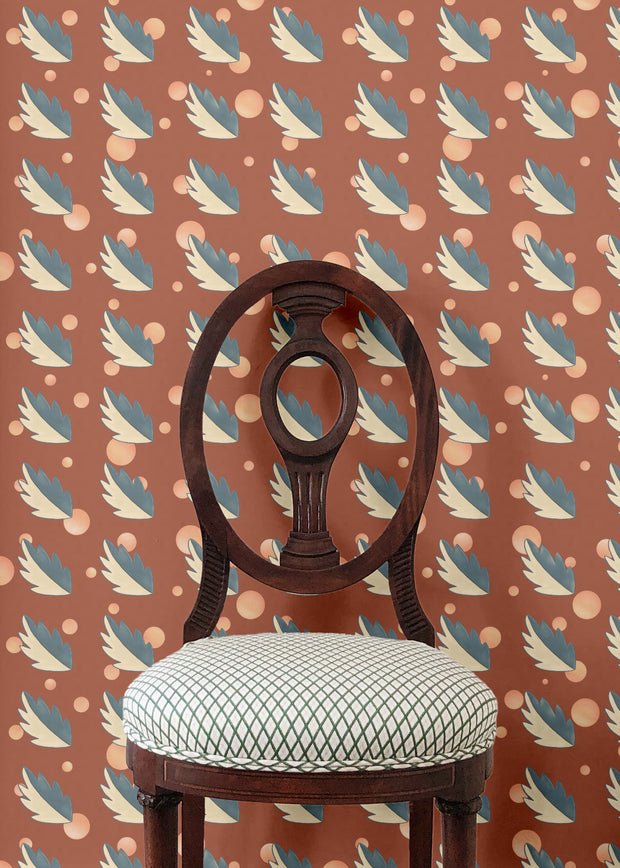Balmy Clay Faerie Wallpaper – 10m Roll, Nonwoven Design