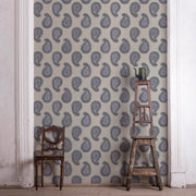 Satchel - Paisley Wallpaper - Grasscloth, Straight Match | Supply Showroom