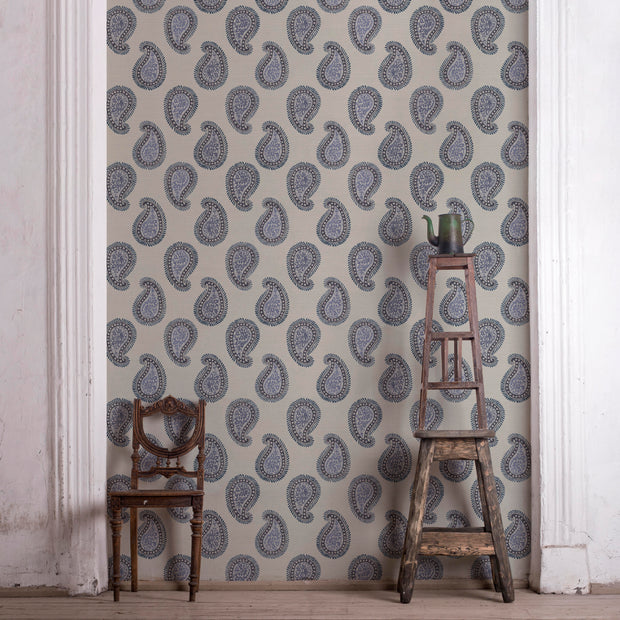 Satchel - Paisley Wallpaper - Grasscloth, Straight Match | Supply Showroom