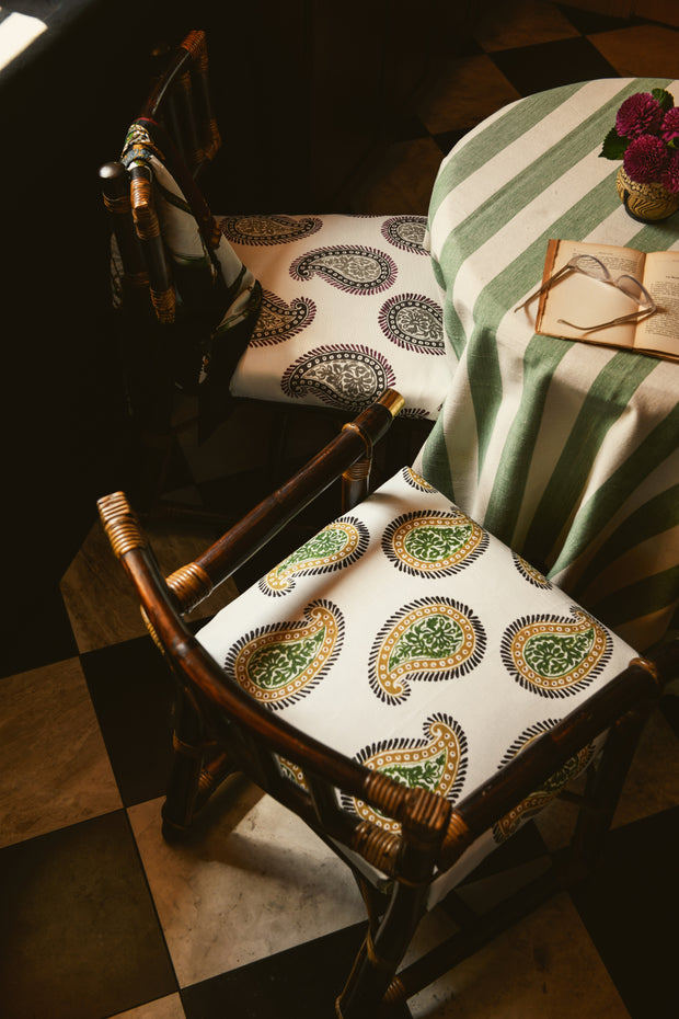 Layered Leaves - Paisley Fabric - Linen Cotton Blend | Supply Showroom