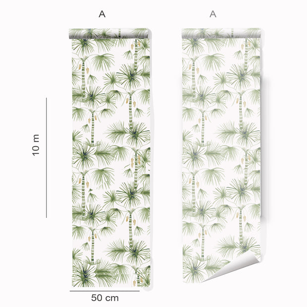 Green & Orange - Wallpaper - Palma - Premium Quality | Supply Showroom