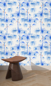 Blue - Wallpaper - Palma - Premium Quality | Supply Showroom