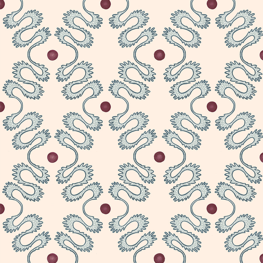 Indigo Pattern Play Wallpaper – Textured Non Woven Pattern Roll ...
