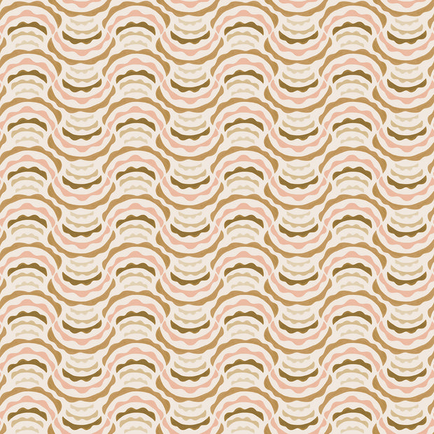 Marola Wallpaper – Ochre & Pink | Elegant Floral Wall Design