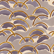 Ochre + Lavender Wallpaper – Orla | 5 Yard Clay-Coated Roll