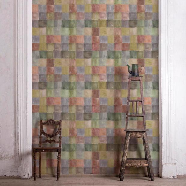Siesta - Plaid Wallpaper - Non-Woven Fibre, Straight Match | Supply Showroom