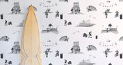 I Love LA Wallpaper – Pacific Avenue | Clay-Coated, 51.5" Wide, By Yard