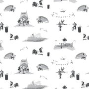 I Love LA Wallpaper – Pacific Avenue | Clay-Coated, 51.5" Wide, By Yard