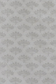 Grey - Peacock Fabric - Linen Cotton Print | Supply Showroom
