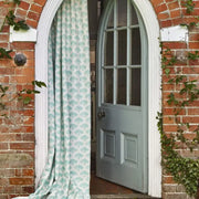 Teal - Peacock Fabric - Linen Cotton Print | Supply Showroom
