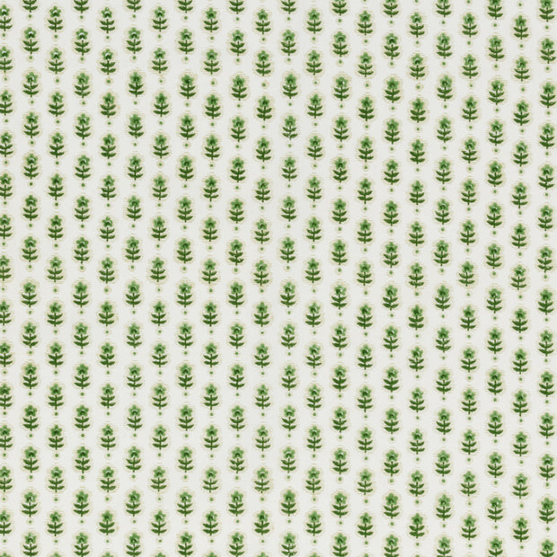 Grass - Periwinkle Fabric - Hand Blocked Linen Cotton | Supply Showroom