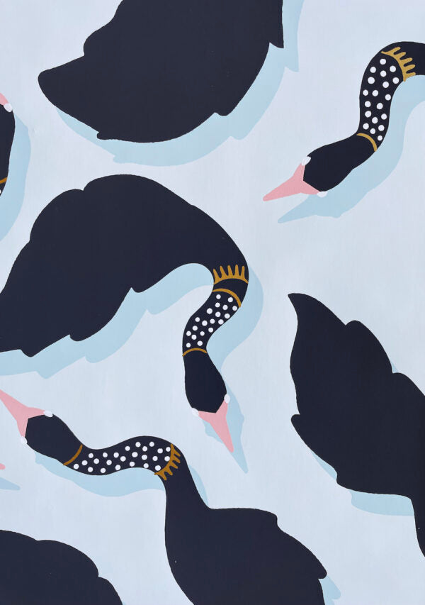 Perle Noir La Joséphine Wallpaper – 27" Roll, 36" Repeat, Elegant Design