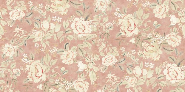 Blush - Oyster Linen Fabric - Delicate Floral Print | Supply Showroom
