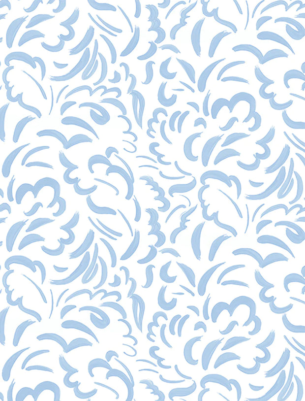 Blue Wallpaper – Pia | Elegant Modern Wallcovering Roll
