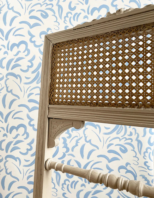 Blue Wallpaper – Pia | Elegant Modern Wallcovering Roll
