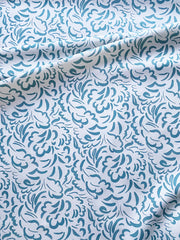 Turquoise - Pia - Linen Cotton Nylon Blend Fabric - Premium Quality | Supply Showroom
