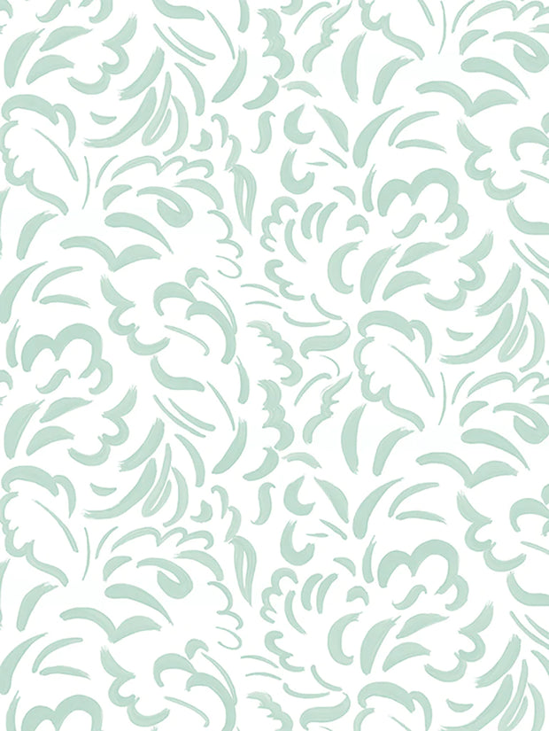 Pia Fabric in Light Green – 142 cm Width, 28cm x 29.5cm Repeat