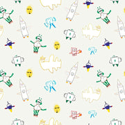 Milky Way Wallpaper – Planet Chillin' | Clay-Coated, 51" Wide, By Yard