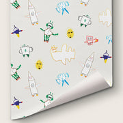 Milky Way Wallpaper – Planet Chillin' | Clay-Coated, 51" Wide, By Yard