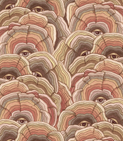 Desert Reishi Fabric – 100% Linen, 54" Wide, 27" Repeat