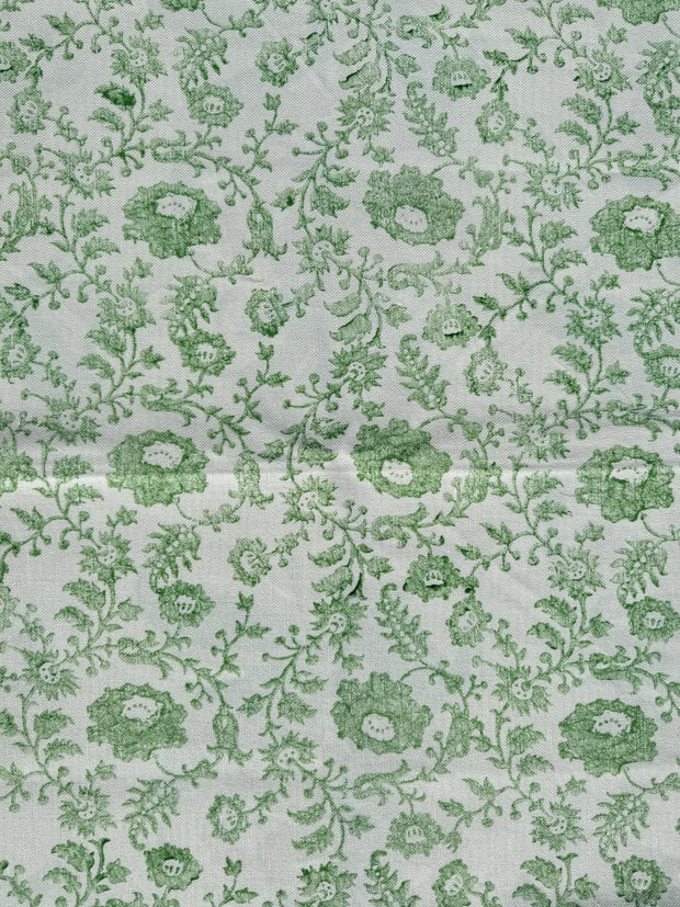 Fresh Mint on Ivory Fabric - Ring A Rosie | Linen-Cotton Blend | Supply Showroom