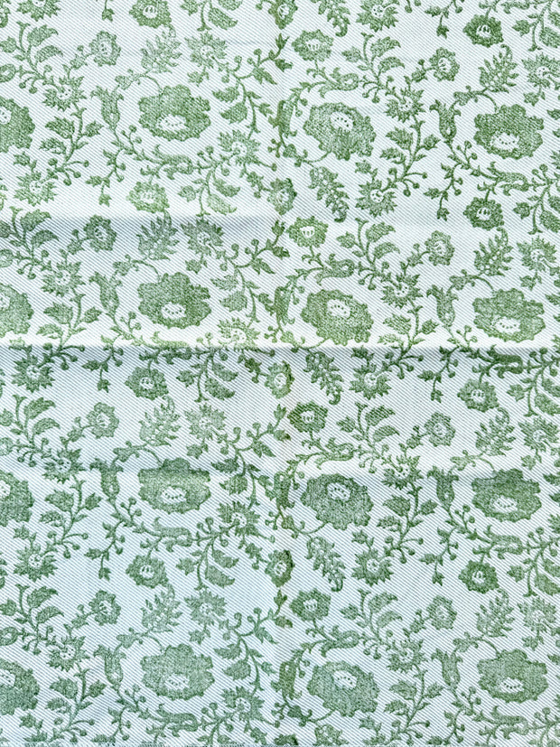 Green on Twill Fabric - Ring A Rosie | Linen-Cotton Blend | Supply Showroom