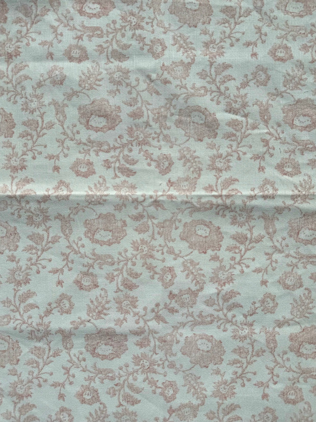 Whisper Pink on Ivory Fabric - Ring A Rosie | Linen-Cotton Blend | Supply Showroom