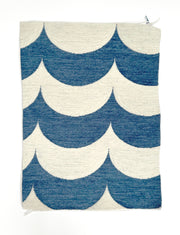 Blue/Cream Fabric – Scoop, Nylon & Cotton Blend, 136cm Width