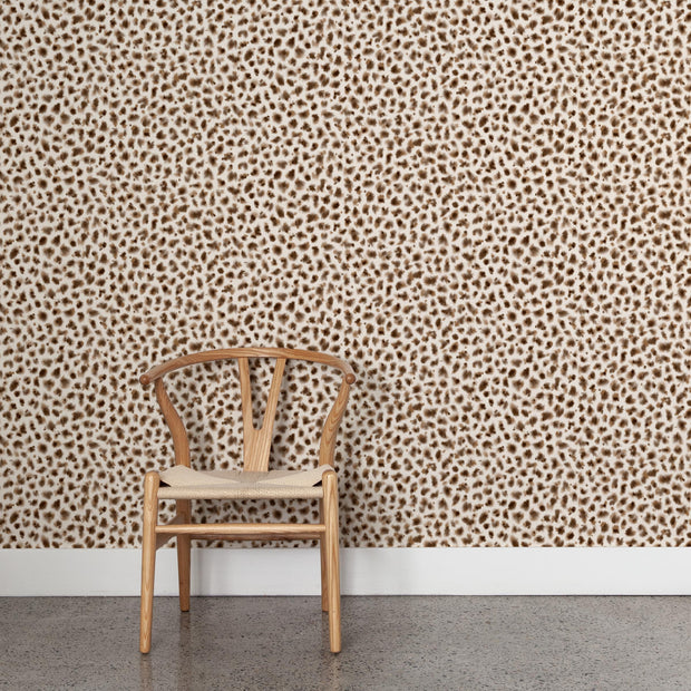 Teddy Bear Serval Wallpaper – Kate Nixon x Quercus & Co | Half Drop