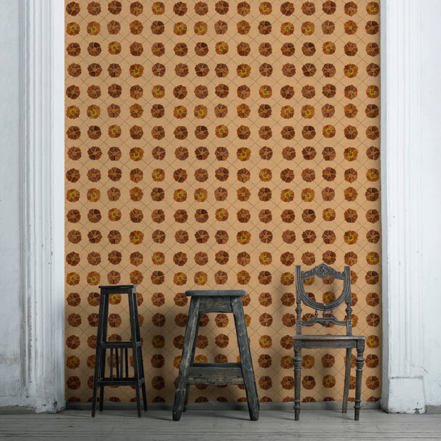 Spicy Sand - Suzani Wallpaper - Premium Quality | Supply Showroom