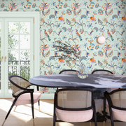 Bee Eater Wallpaper – Duck Egg & Persimmon | Sarah Gordon Designer WP
