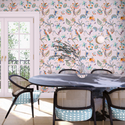Bee Eater Wallpaper – Dusty Pink & Persimmon | Sarah Gordon Designer WP