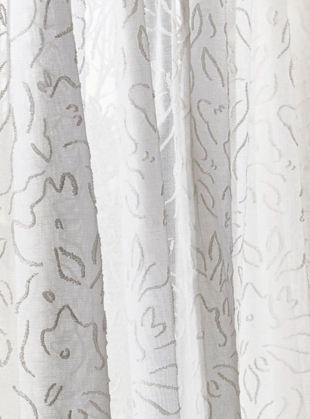 Ivory Fabric - Sarah Louise Sheer | Sheer Cotton Madras | Supply Showroom