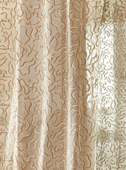 Ochre Fabric - Sarah Mini Sheer | Sheer Cotton Madras | Supply Showroom
