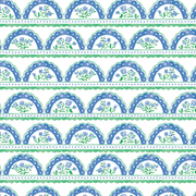 Scallops Wallpaper in Blue & Green – Modern Wallcovering