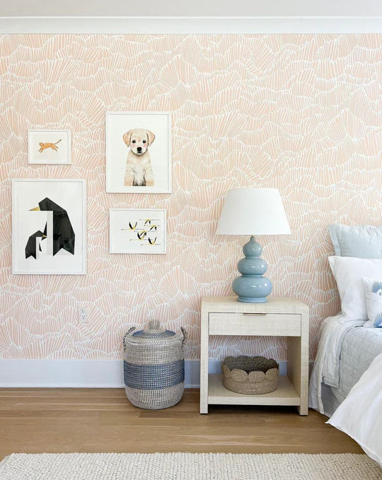Peachy Keen Flashdance Wallpaper – Clay Coated Decor – SUPPLY Showroom