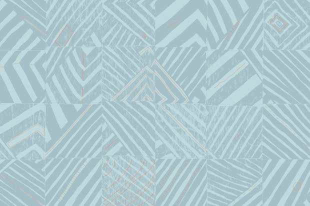 Lagoon Indoor Poly Weave Defragmentation Fabric – Willie Weston x Lisa Waup