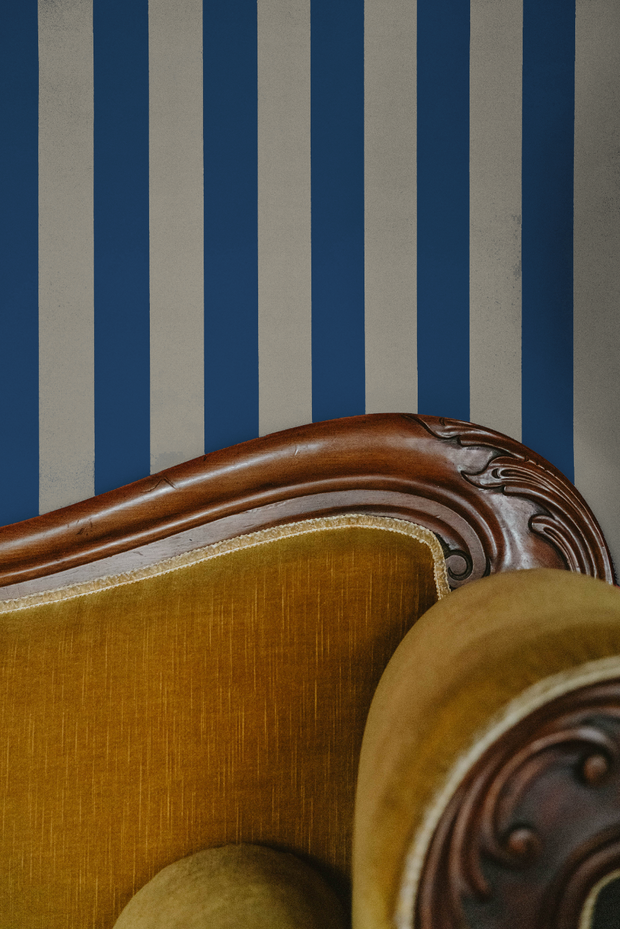 Cornflower & Tofu - Wallpaper - Midi Stripe Customizable Design | Supply Showroom