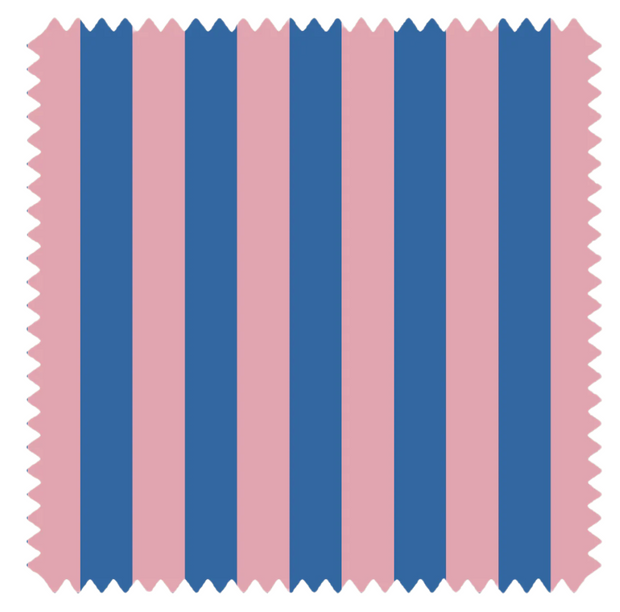 Ibiza & Cornflower - Skinny Stripe Fabric - 100% Polyester | Supply Showroom