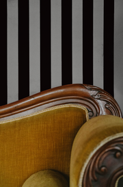Meteorite & Chalky - Wallpaper - Midi Stripe Custom Design | Supply Showroom