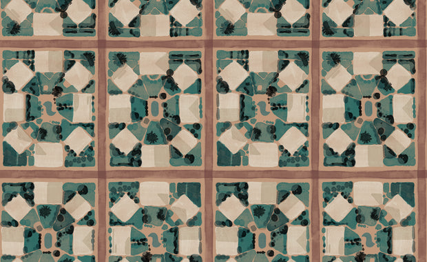 Shell - Aerial Wallpaper | Non-Woven Fiber by Yard