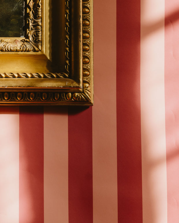 Sherbet & Cherry - Wallpaper - Midi Stripe Custom Design | Supply Showroom