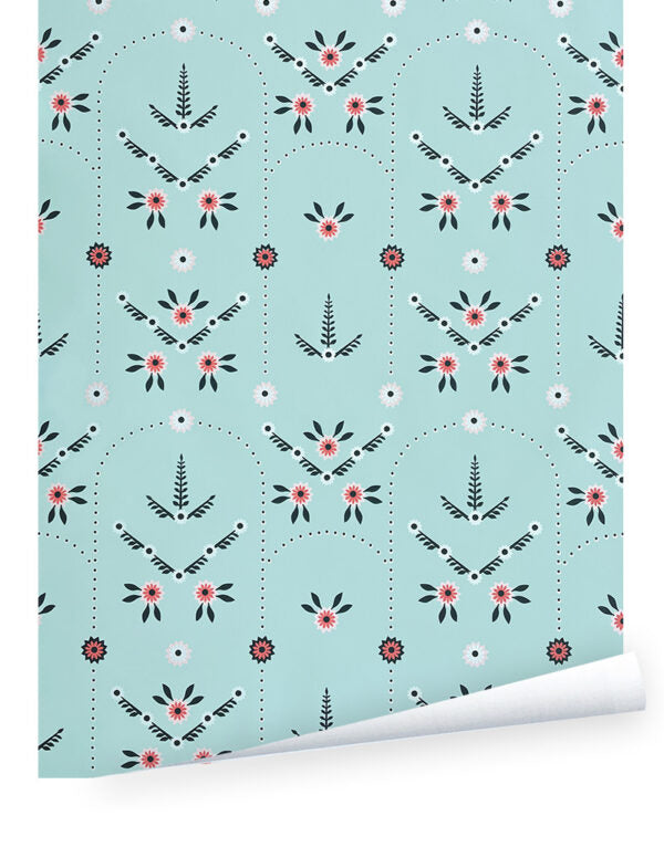 Silk Road Digby Wallpaper – 27" Wide Roll, Straight Match, Elegant Style