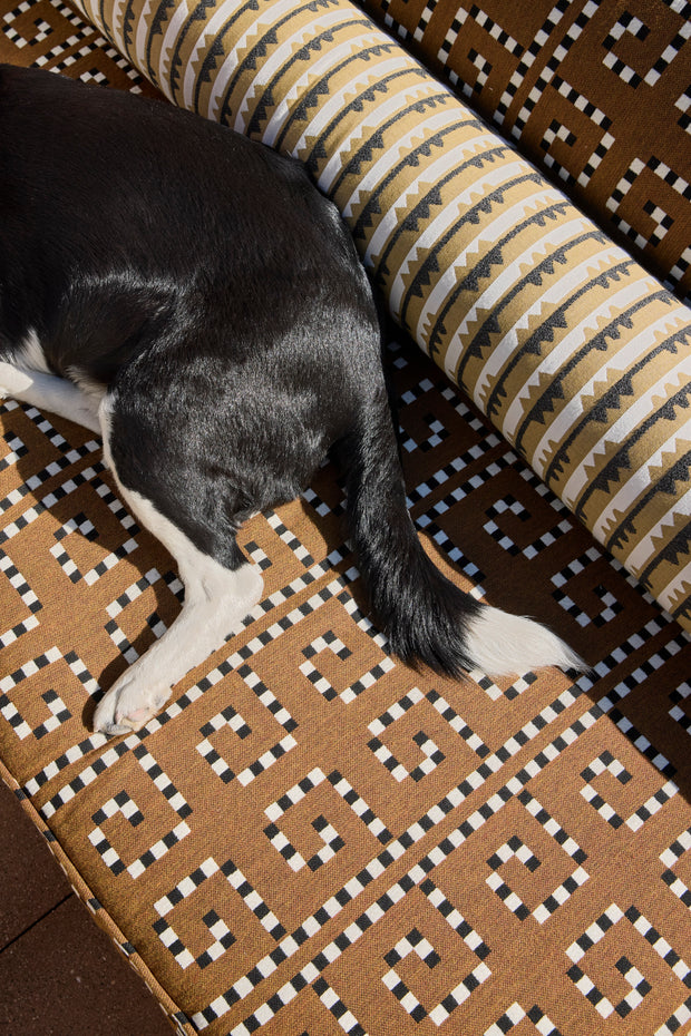 Charcoal - Spindle Stripe Fabric - 100% Acrylic Sunbrella® | Supply Showroom