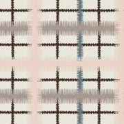 Powder - Squiggle Tartan Grand - Linen Cotton Fabric - Premium Quality | Supply Showroom