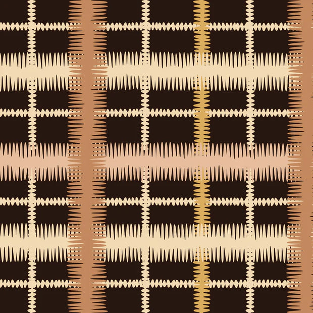 Sunkissed - Squiggle Tartan Grand - Linen Cotton Fabric - Premium Quality | Supply Showroom