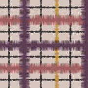Royal - Squiggle Tartan Grand - Linen Cotton Fabric - Premium Quality | Supply Showroom